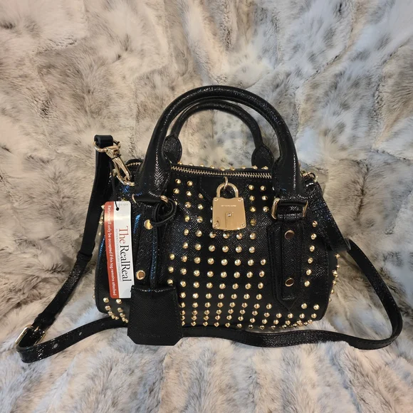 LIMITED EDITION Burberry Prorsum Blaze Studded Bowling Bag Satchel - Picture 14 of 16